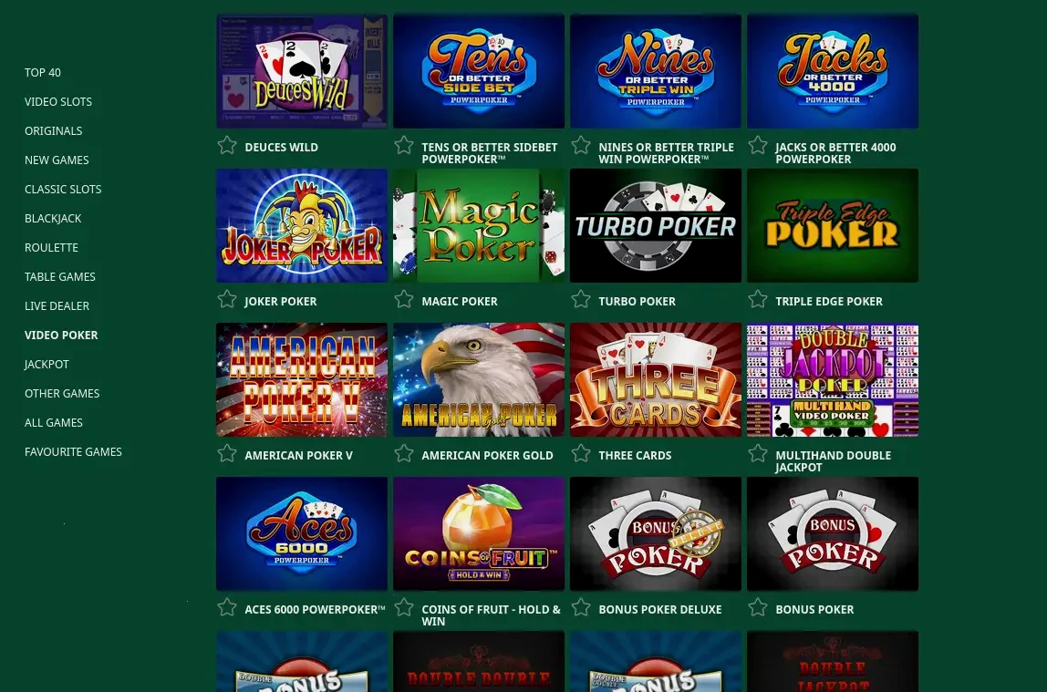 Bethall Casino Mobile App Ansicht auf Smartphone